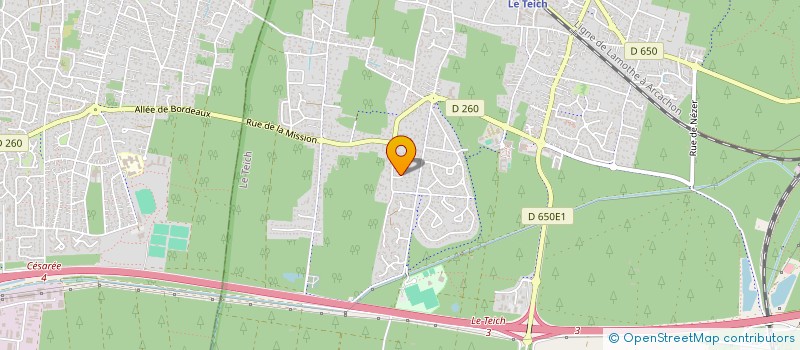 localisation de l'entreprise SCI RO MA  LE TEICH