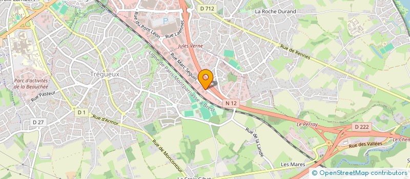 localisation de l'entreprise SCI RO-MA  TREGUEUX