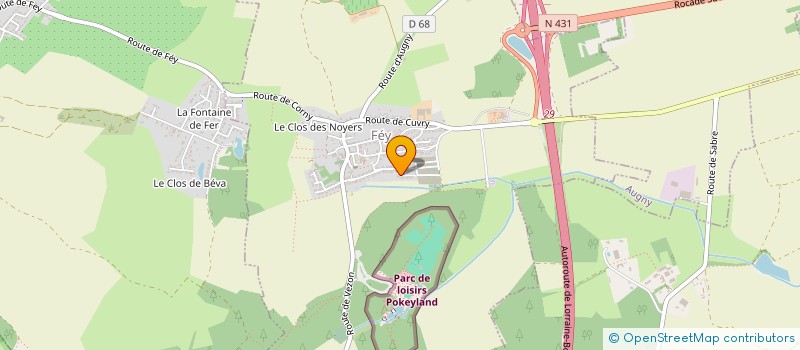 localisation de l'entreprise SCI RO2C  FEY