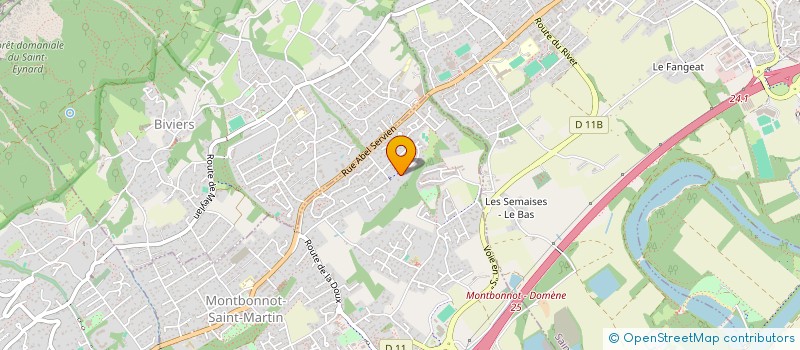 localisation de l'entreprise SCI ROAD  MONTBONNOT-SAINT-MARTIN