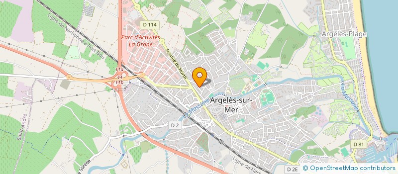 localisation de l'entreprise SCI ROAGNA INVEST  ARGELES-SUR-MER