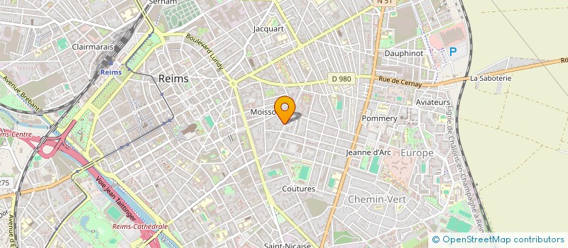 localisation de l'entreprise SCI ROAL à REIMS