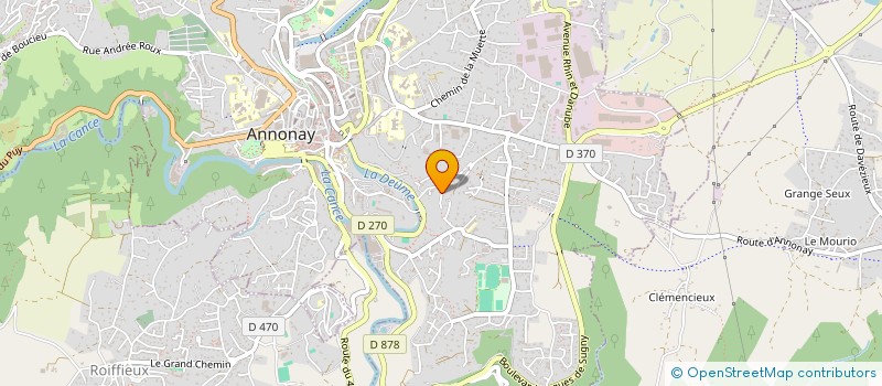 localisation de l'entreprise SCI ROAL à ANNONAY
