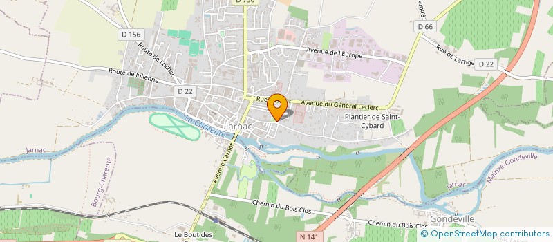 localisation de l'entreprise SCI ROALTI à JARNAC