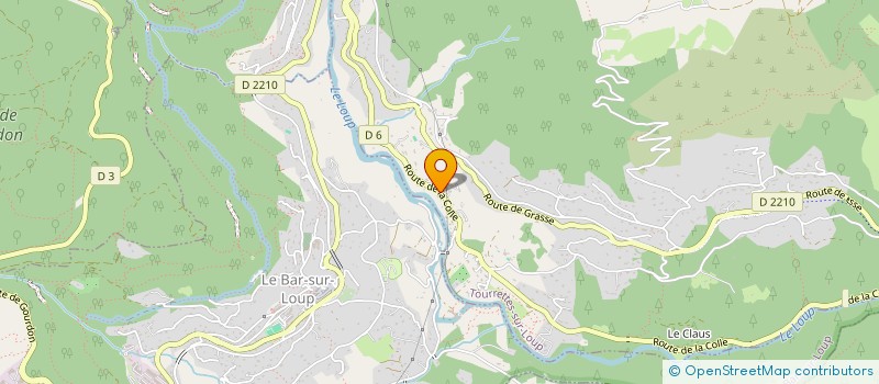 localisation de l'entreprise SCI ROANA 02 à TOURRETTES-SUR-LOUP
