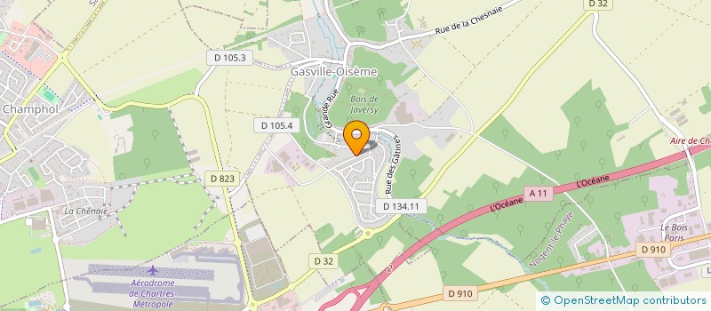 localisation de l'entreprise SCI ROBA à GASVILLE-OISEME