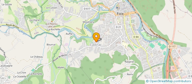 localisation de l'entreprise SCI ROBA à FOIX