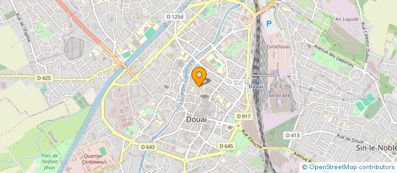 localisation de l'entreprise SCI ROBA à DOUAI
