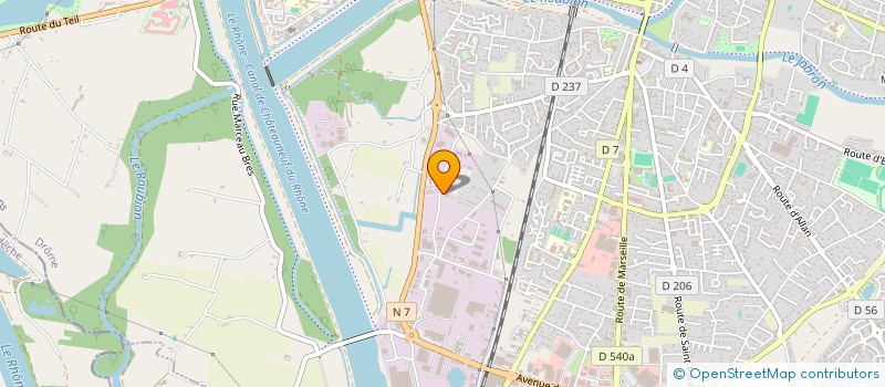 localisation de l'entreprise SCI ROBAGNOLE à MONTELIMAR