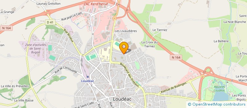 localisation de l'entreprise SCI ROBANE à LOUDEAC