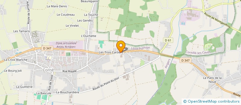 localisation de l'entreprise SCI ROBARIN  LOIRE-AUTHION