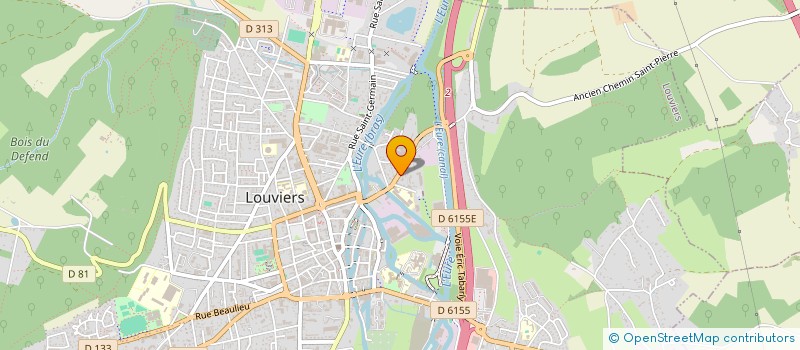 localisation de l'entreprise SCI ROBCHAR à LOUVIERS