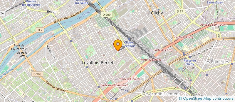 localisation de l'entreprise SCI ROBDAN à LEVALLOIS-PERRET