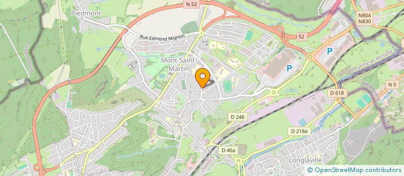 localisation de l'entreprise SCI ROBE  MONT-SAINT-MARTIN