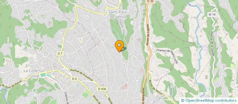 localisation de l'entreprise SCI ROBELL à SAINT-PAUL-DE-VENCE