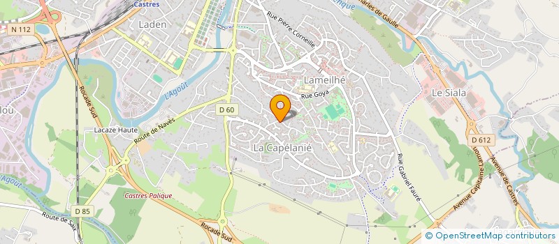 localisation de l'entreprise SCI ROBEN  CASTRES