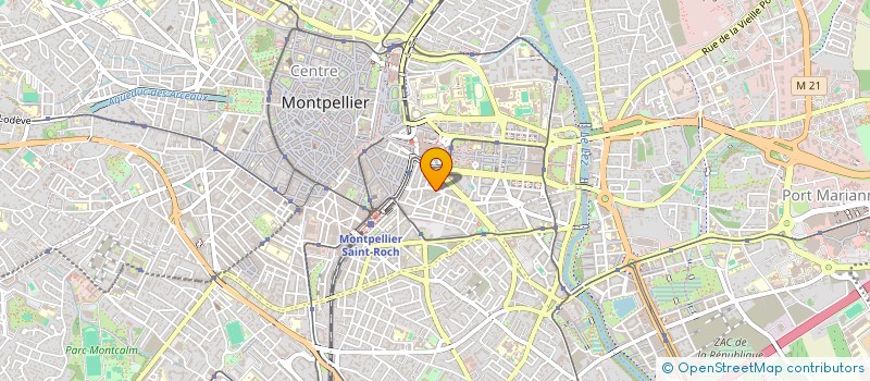 localisation de l'entreprise SCI ROBERNIS à MONTPELLIER