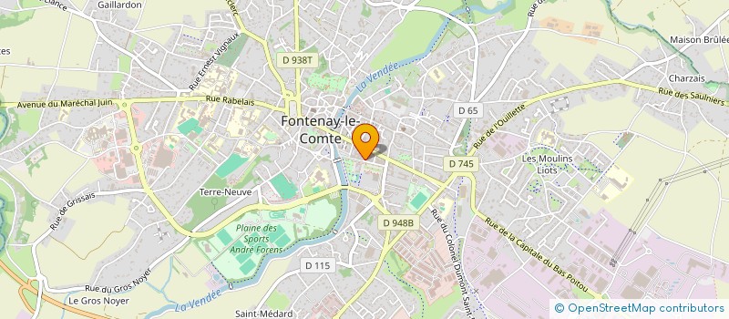 localisation de l'entreprise SCI ROBERT  FONTENAY-LE-COMTE