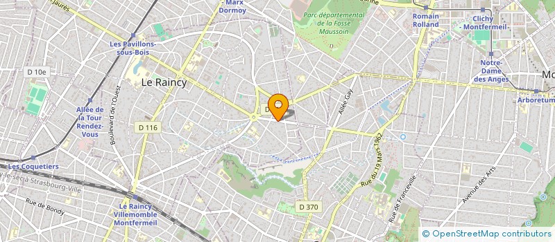 localisation de l'entreprise SCI ROBERT  LE RAINCY