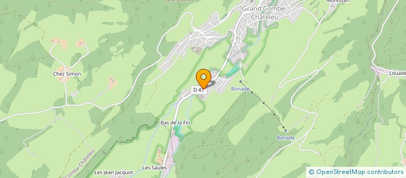 localisation de l'entreprise SCI ROBERT-DUVAL DE FRAVILLE  GRAND'COMBE-CHATELEU