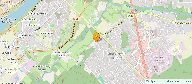 localisation de l'entreprise SCI ROBERT HOUDIN  SAINT-GERVAIS-LA-FORET