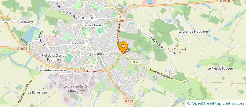 localisation de l'entreprise SCI ROBERT-MARQUIS  POUZAUGES