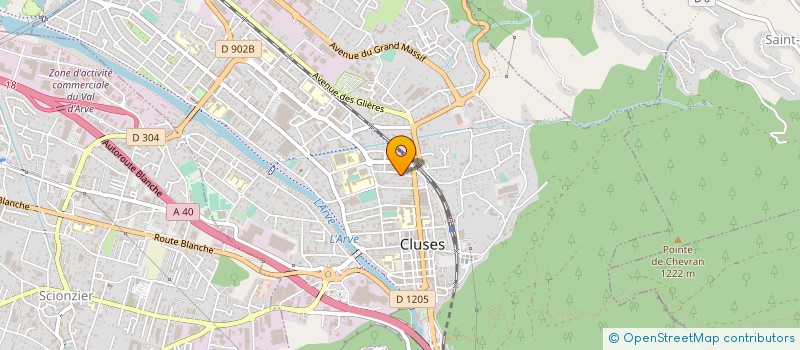 localisation de l'entreprise SCI ROBERT MERMET  CLUSES