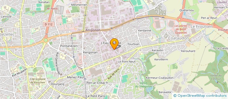 localisation de l'entreprise SCI ROBERT SCHUMAN  BREST