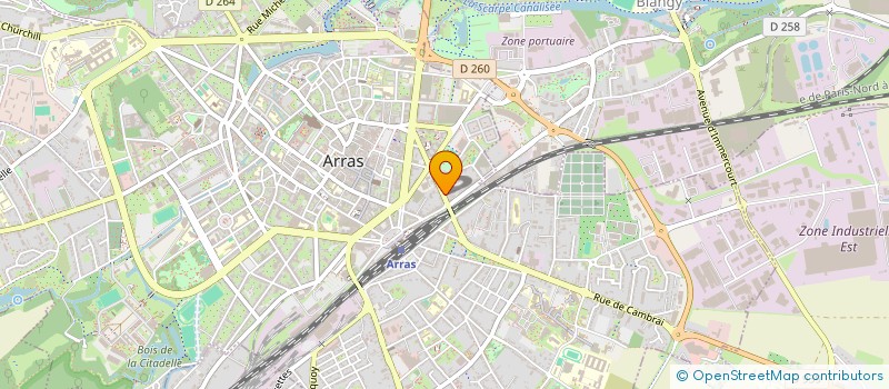 localisation de l'entreprise SCI ROBESPIERRE à ARRAS