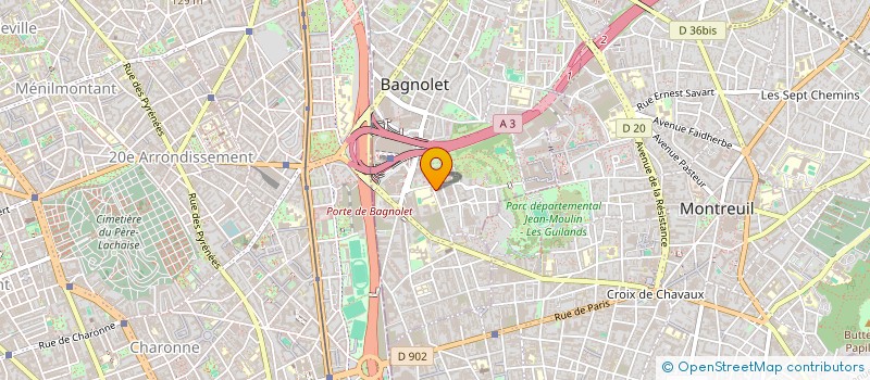 localisation de l'entreprise SCI ROBESS  BAGNOLET
