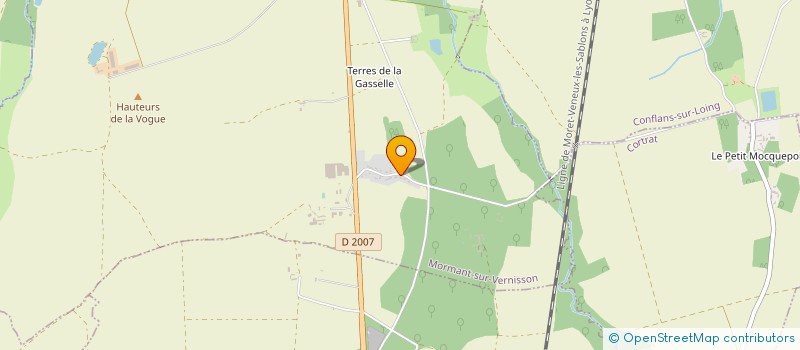 localisation de l'entreprise SCI ROBET & FILS à MORMANT-SUR-VERNISSON