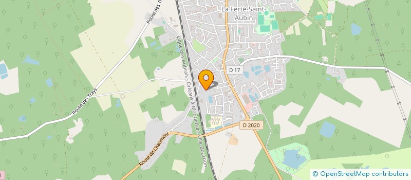 localisation de l'entreprise SCI ROBI  LA FERTE-SAINT-AUBIN