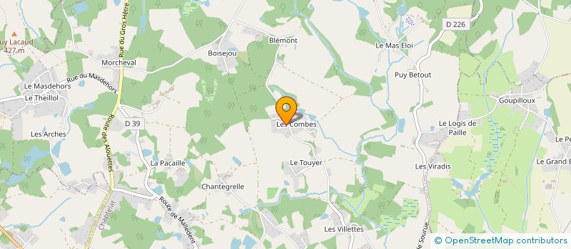 localisation de l'entreprise SCI ROBI2TOUMS à CHAPTELAT