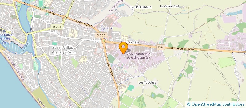 localisation de l'entreprise SCI ROBIC à SAINT-GILLES-CROIX-DE-VIE