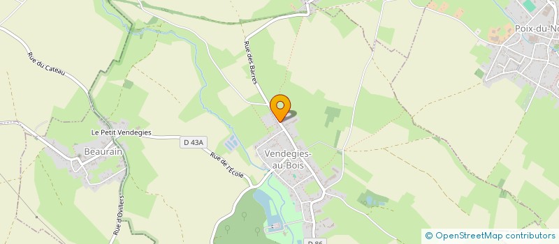 localisation de l'entreprise SCI ROBILLARD à VENDEGIES-AU-BOIS