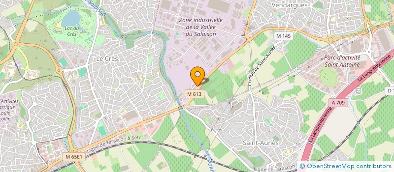 localisation de l'entreprise SCI ROBIN à VENDARGUES