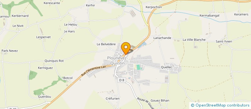 localisation de l'entreprise SCI ROBIN  PLOUNEVEZ-QUINTIN