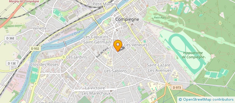 localisation de l'entreprise SCI ROBIN  COMPIEGNE