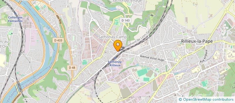 localisation de l'entreprise SCI ROBIN  SATHONAY-CAMP