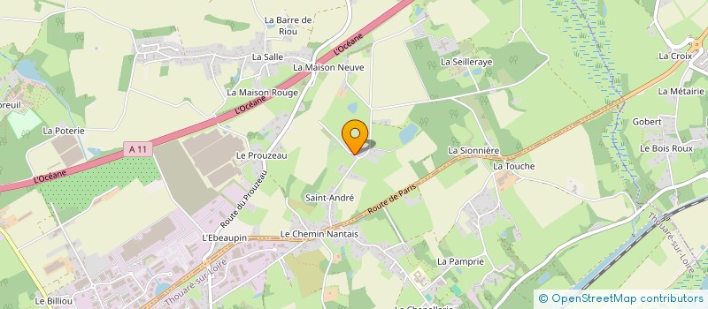 localisation de l'entreprise SCI ROBIN  CARQUEFOU