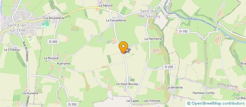 localisation de l'entreprise SCI ROBIN  SAINT-CLAIR-SUR-L'ELLE