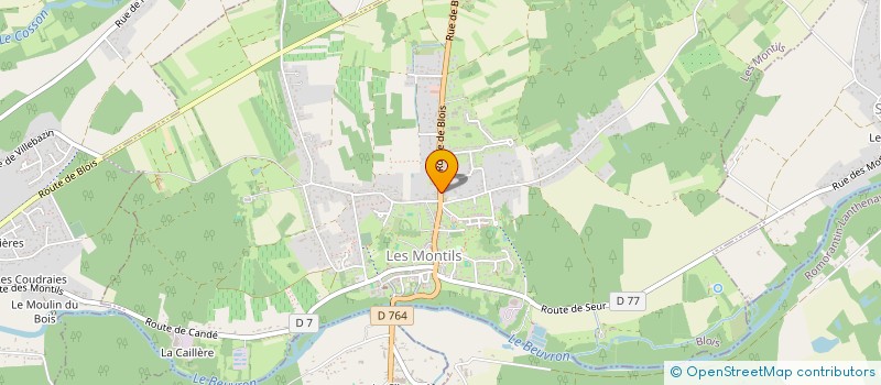 localisation de l'entreprise SCI ROBIN D.O.F.  CANDE-SUR-BEUVRON