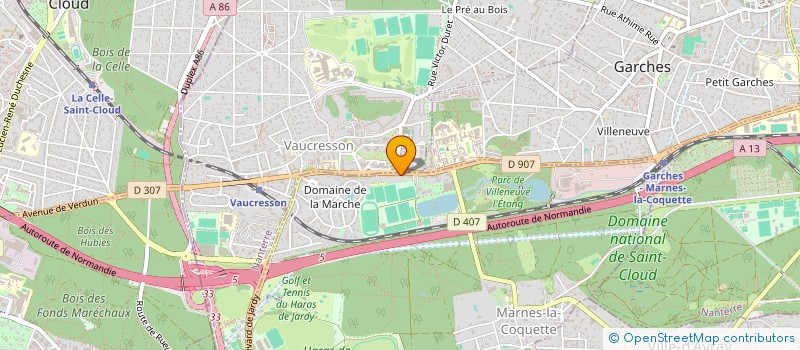 localisation de l'entreprise SCI ROBIN DE GARCHES  MARNES-LA-COQUETTE