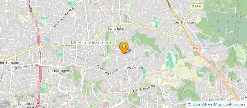 localisation de l'entreprise SCI ROBIN ET MARION GUICHARD à MARSEILLE