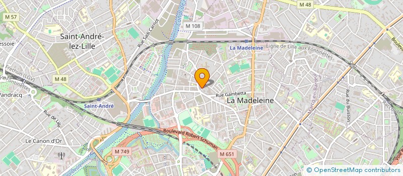 localisation de l'entreprise SCI ROBIN-GOBERT à LA MADELEINE
