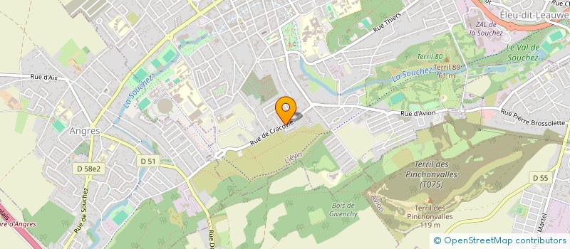 localisation de l'entreprise SCI ROBIN PINCHON IMMO  LIEVIN