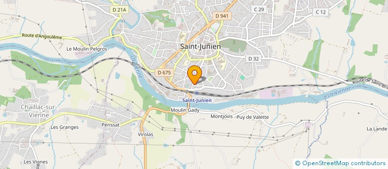 localisation de l'entreprise SCI ROBIN-RIAUSSET  SAINT-JUNIEN