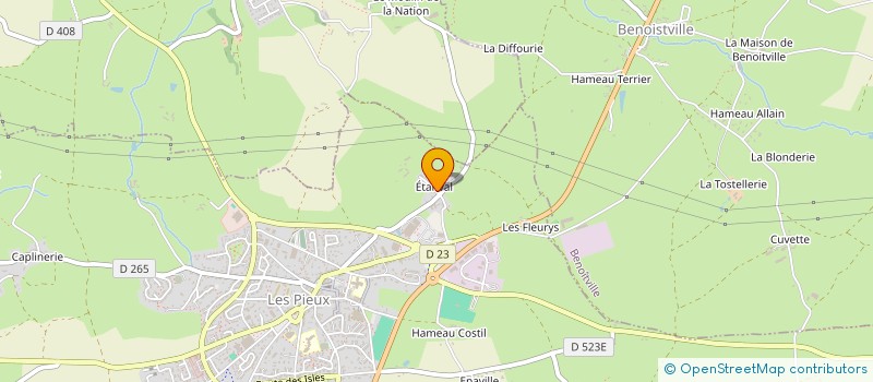 localisation de l'entreprise SCI ROBINE  LES PIEUX