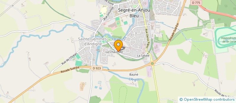 localisation de l'entreprise SCI ROBINE ANDCO à SEGRE-EN-ANJOU BLEU