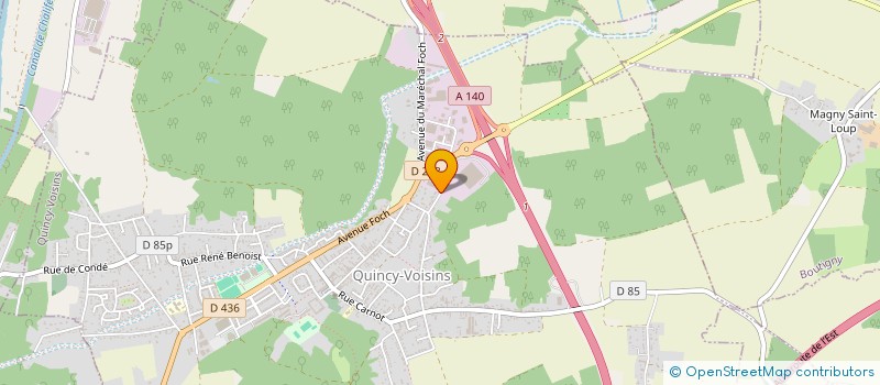 localisation de l'entreprise SCI ROBINET IMMOBILIER  QUINCY-VOISINS